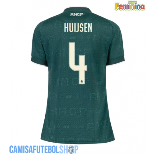 Camisa de time de futebol Real Madrid Dean Huijsen #4 Replicas 2º Equipamento Feminina 2026-27 Manga Curta